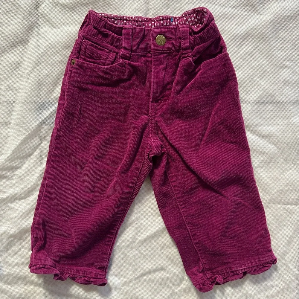 The Children’s Place Corduroy Ruffle Pants in Pink Girls Size 18 Months